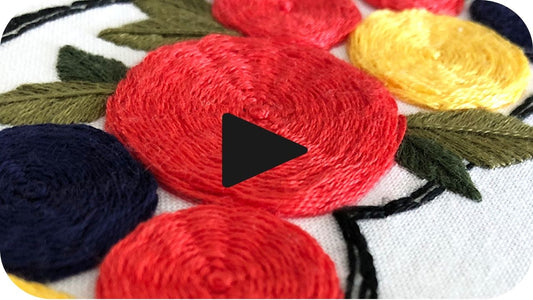 woven spider web stitch