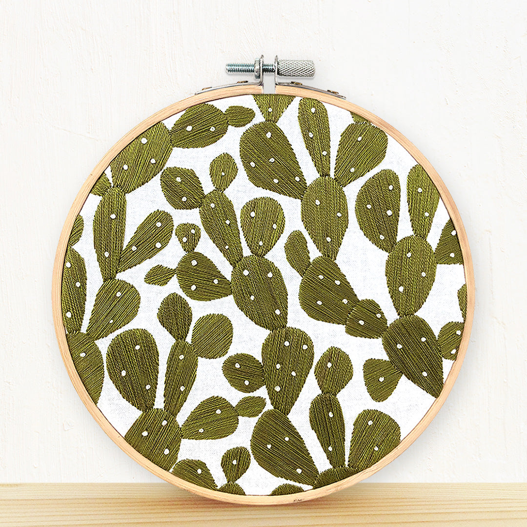 Cactus Embroidery Kit for Beginners