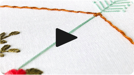 Backstitch Whipped Hand Embroidery Tutorial