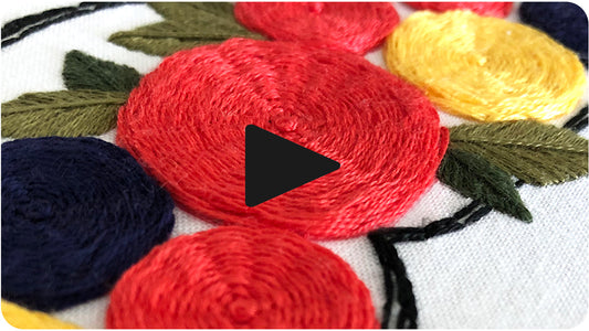 Woven Spider Web Stitch Hand Embroidery