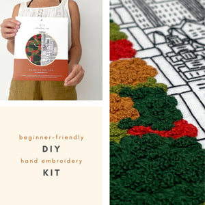 Eco-Friendly Packaging Central Park Embroidery Kit