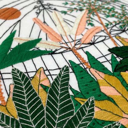 Botanical Tropical Plant Embroidery Stitches