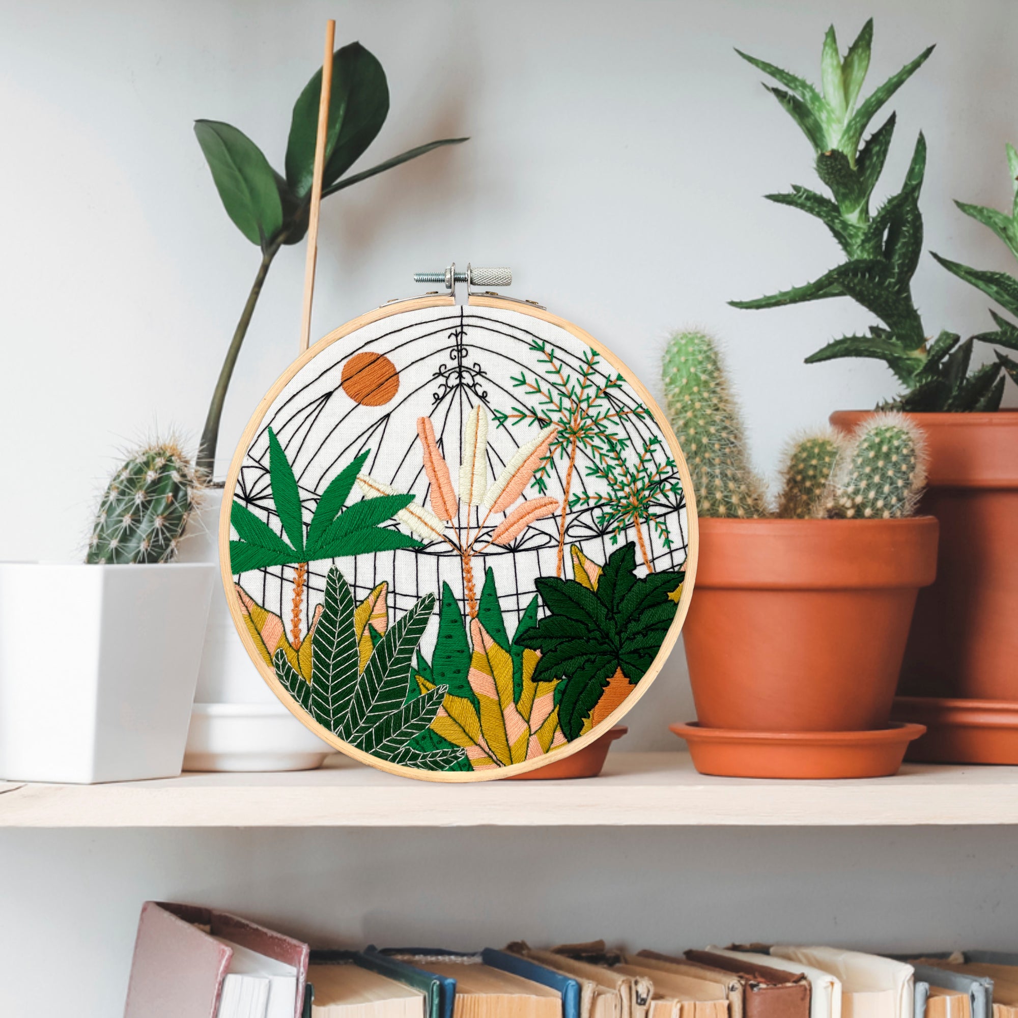 embroidery kit | Botanical Greenhouse Garden Embroidery Kit ...