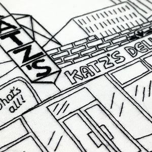 Katz's Deli New York City Embroidery Stitches