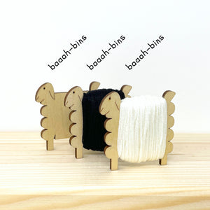 Nordic Sheep - Wood Thread Bobbins - Set of 10