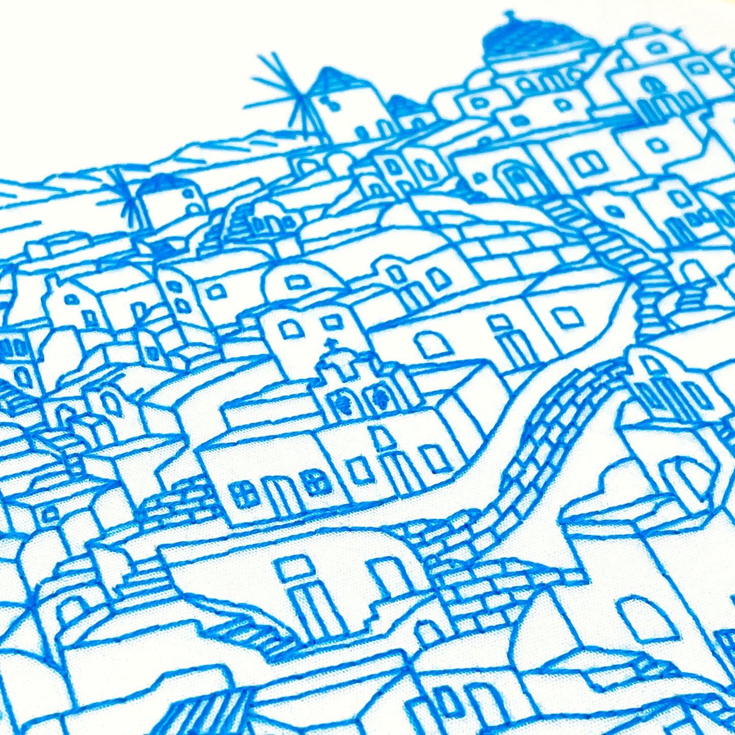 NEW! Oia, Santorini | Greece - embroidery kit