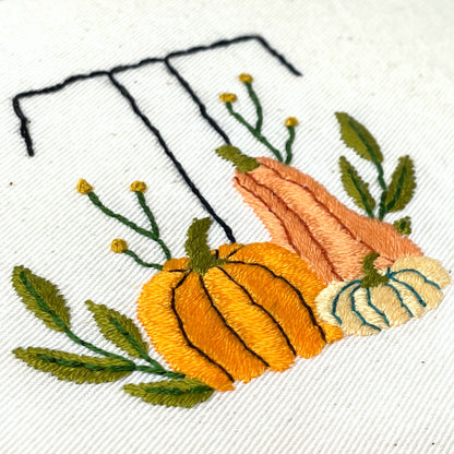 PDF Embroidery Pattern- TGIF - Thank Goodness It's Fall