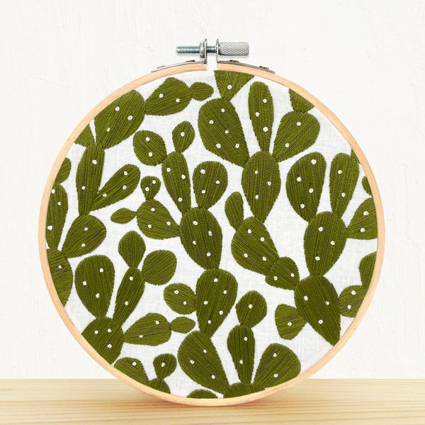 Load image into Gallery viewer, Prickly Pears Cactus Embroidery Kit
