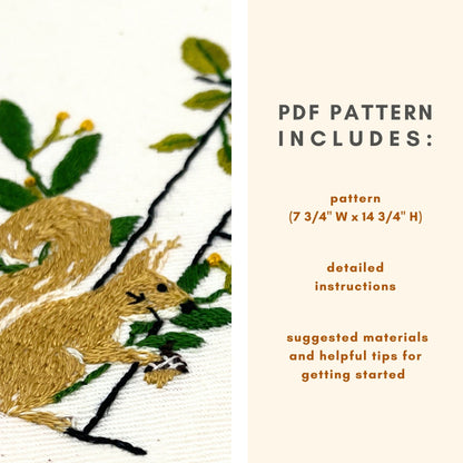 PDF Embroidery Pattern- TGIF - Thank Goodness It's Fall