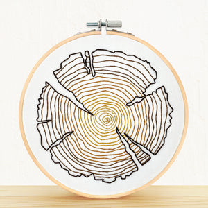 Tree RIngs embroidery kit