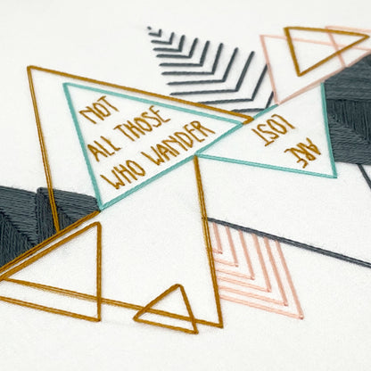 mountain embroidery pattern