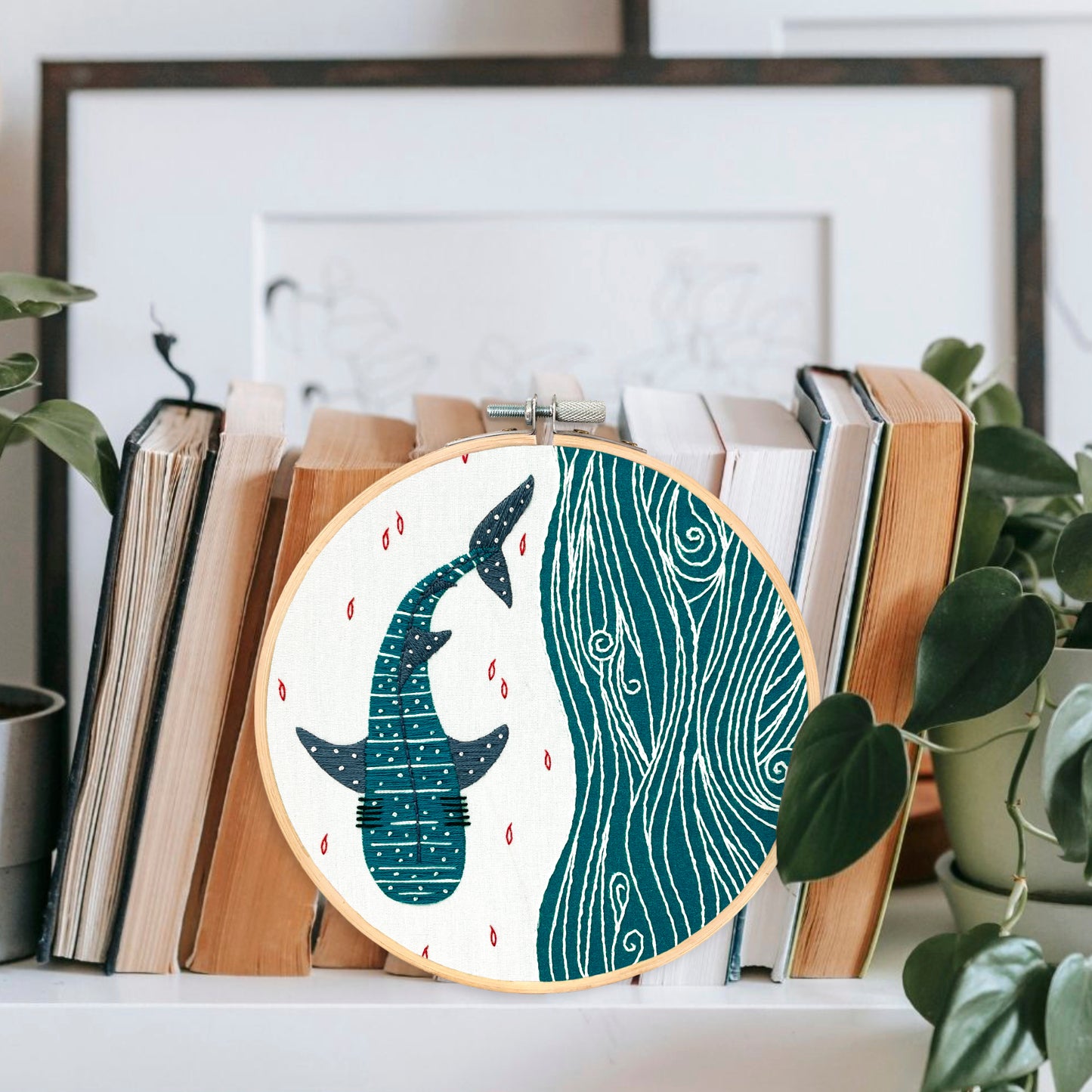 NEW! Whale Shark - embroidery kit