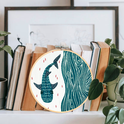 NEW! Whale Shark - embroidery kit