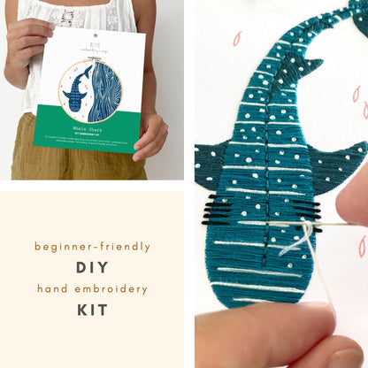 NEW! Whale Shark - embroidery kit