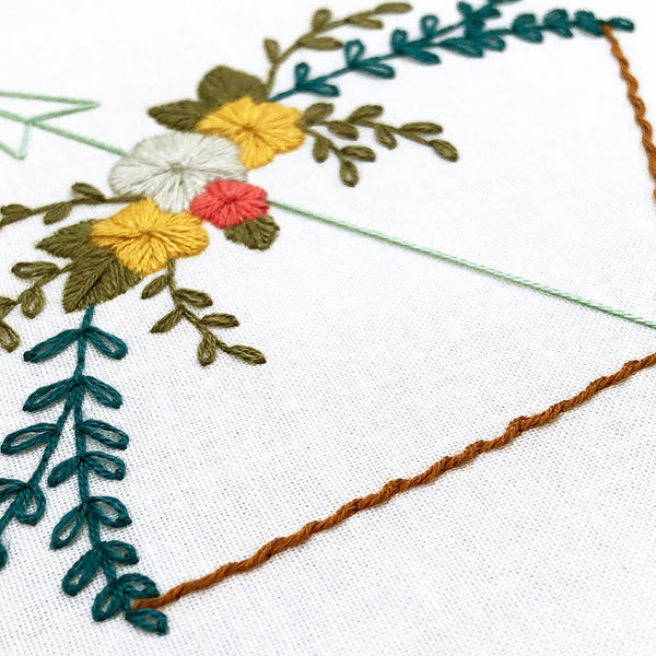 Load image into Gallery viewer, floral hand embroidery stitches

