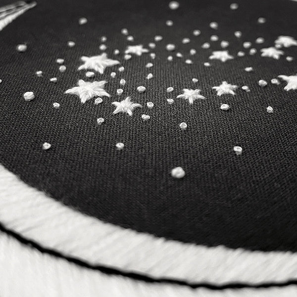 Load image into Gallery viewer, star and moon stitch embroidery pattern
