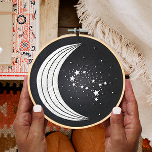 6 inch zodiac embroidery hoop art