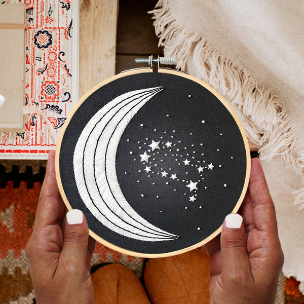 Load image into Gallery viewer, 6 inch zodiac embroidery hoop art
