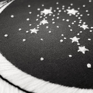 libra star and moon stitch embroidery pattern