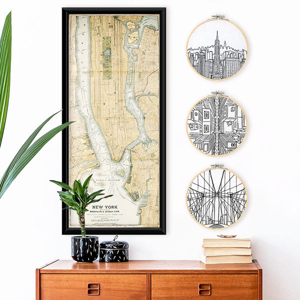 Load image into Gallery viewer, NYC urban home decor wall art
