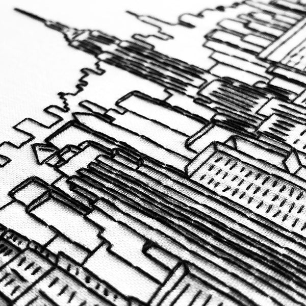 Load image into Gallery viewer, nyc skyline embroidery pattern
