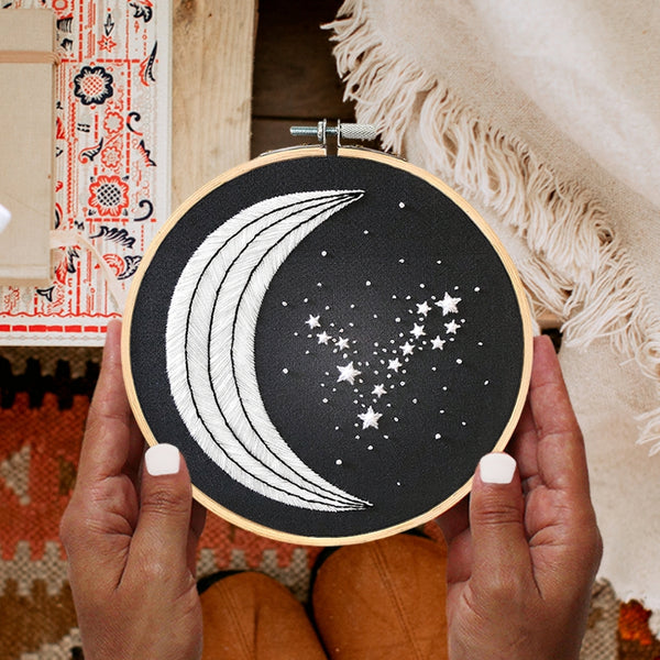 Load image into Gallery viewer, pisces zodiac embroidery 
