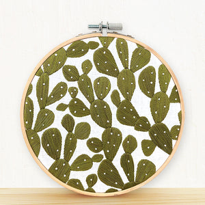 Prickly Pears Cactus embroidery kit