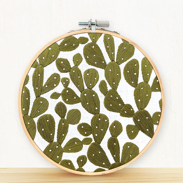 Load image into Gallery viewer, Prickly Pears Cactus embroidery kit
