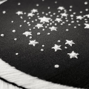 sagittarius star and moon stitch embroidery pattern