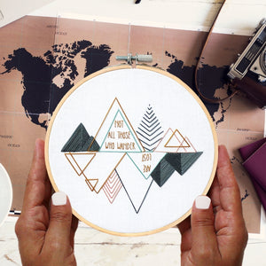 Wanderlust - embroidery kit