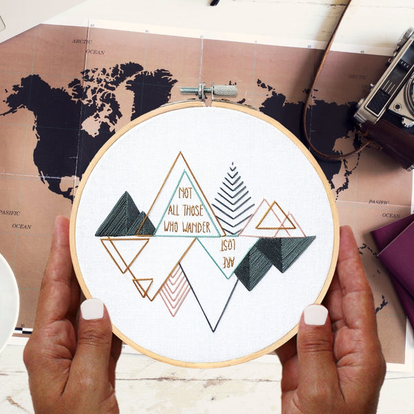 Load image into Gallery viewer, Wanderlust - embroidery kit
