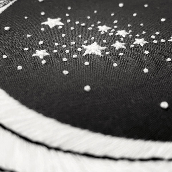 Load image into Gallery viewer, moon and star stitch embroidery pattern
